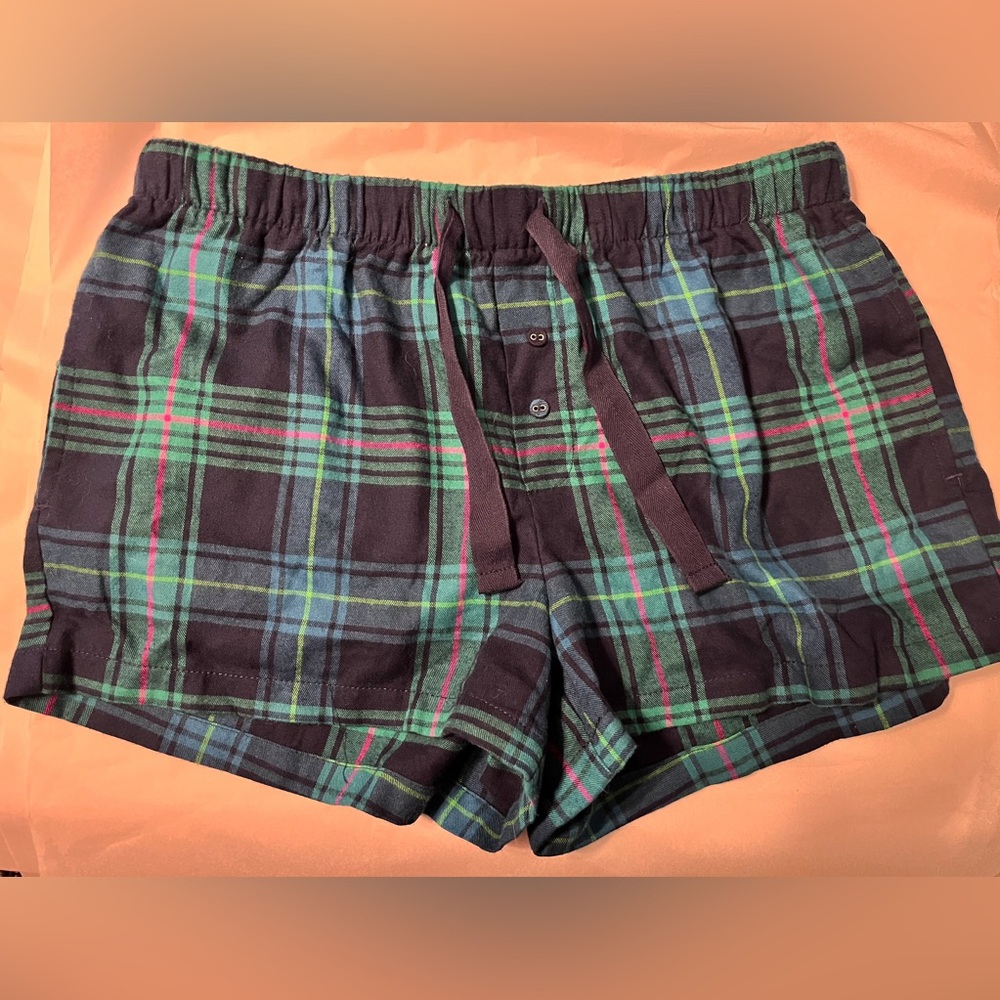 Plaid Pajama Shorts (New) Size Small